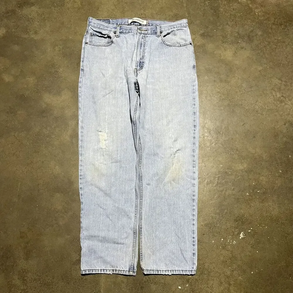 Vintage Y2k Levi's 550 Blue Relaxed Fit Jeans 34x30